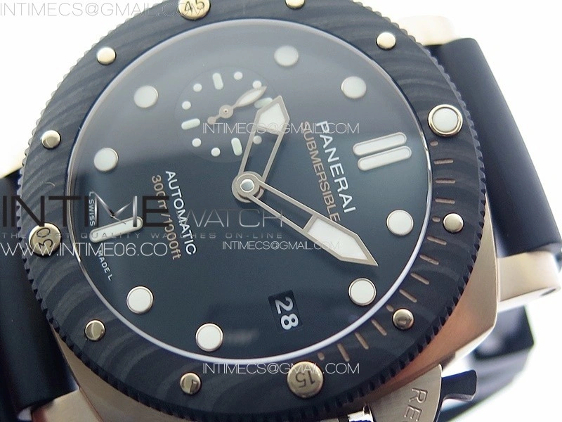 PAM1070 W VSF 1:1 Best Edition Black Dial on Black Rubber Strap P.900 Super Clone